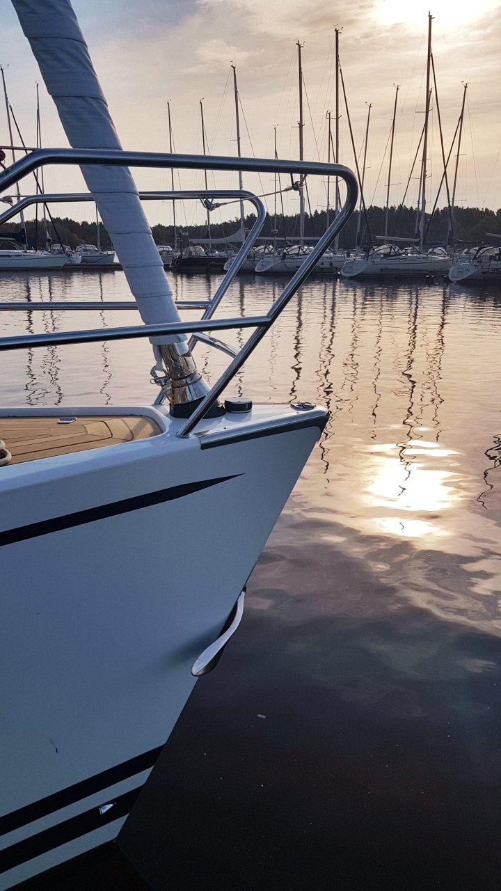 Linjett 43 Sunset in Harbor